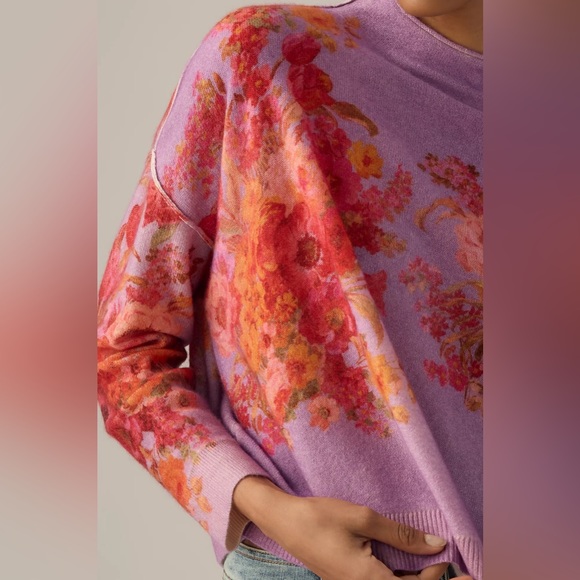 NWT The Alani Cashmere Mock-Neck Sweater by Pilcro - Picture 3 of 14